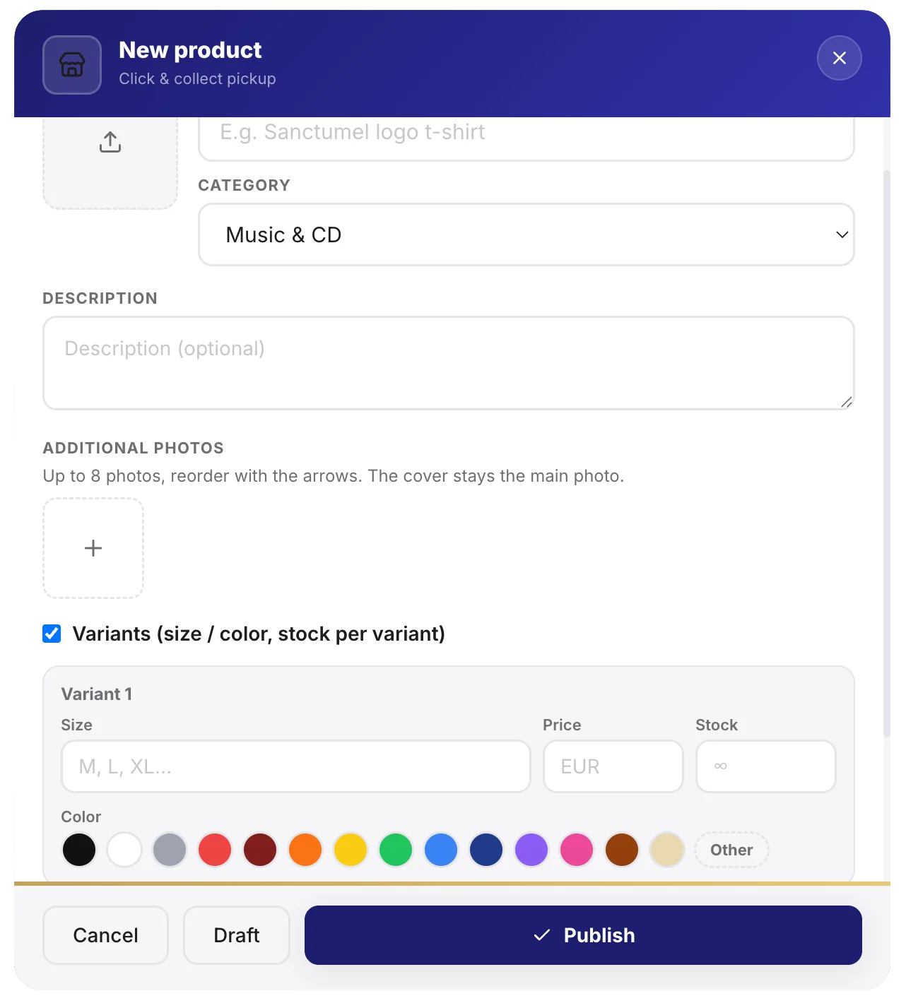 Sell a product