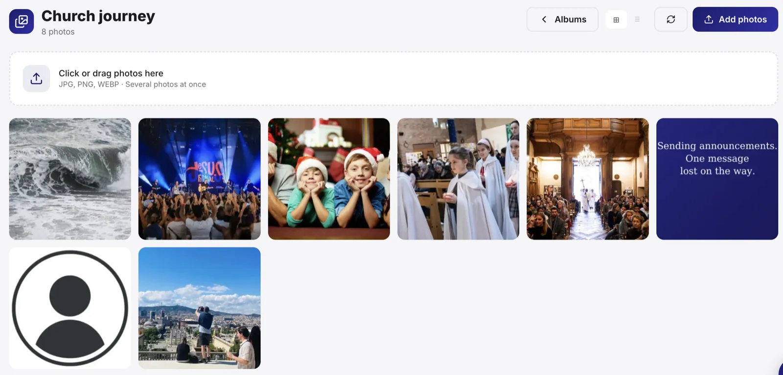 Crear una galería de fotos